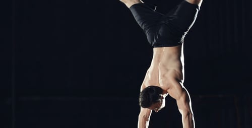Parallel Bar Dip to Handstand to Planche