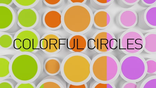 Animated Geometric Circles Seamless Loop Background