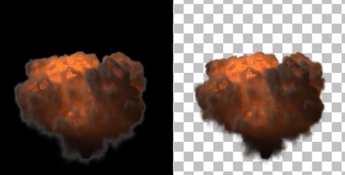 Dynamic Fire Explosion and Dissipating Smoke Effect