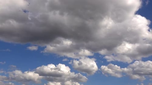Bright Blue Sky And Clouds 1