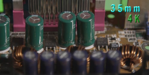 Yellow Computer Circuit Board 02