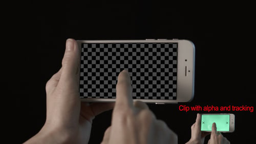 Touch Screen On Smartphone With Green Screen