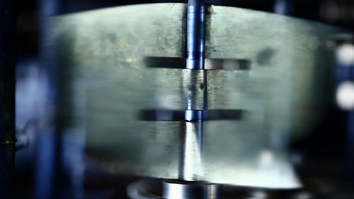 Rotating Blades of an Industrial Metal Mechanism