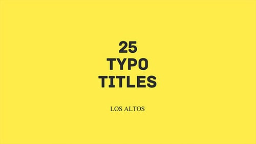 Los Altos l 25 Colorido error tipográfico animado