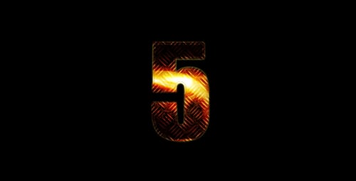 Heißmetallischer Countdown