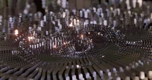 Technologien und Industriemetall, reflektierendes Licht.