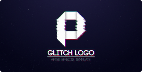 Digital Glitch Logo Reveal Animation