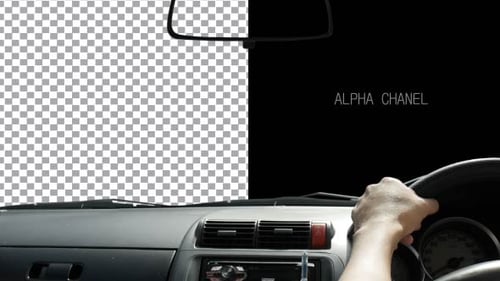 Drive Car Alpha Channel Day