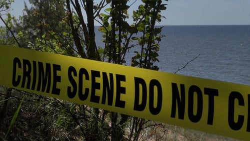 Crime Scene Tape at Coastal Location