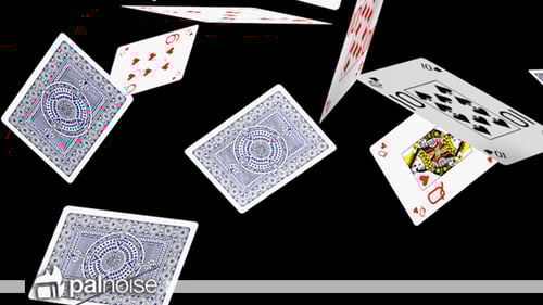 Realistic Animated Playing Cards Reveal