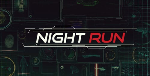 Futuristic HUD Interface Titles and Data Display Intro