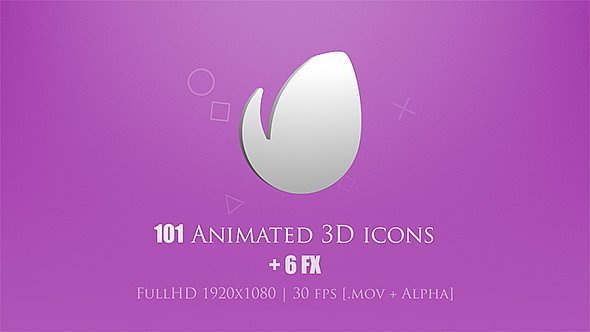 Cover for 101 Animated 3D Icons
