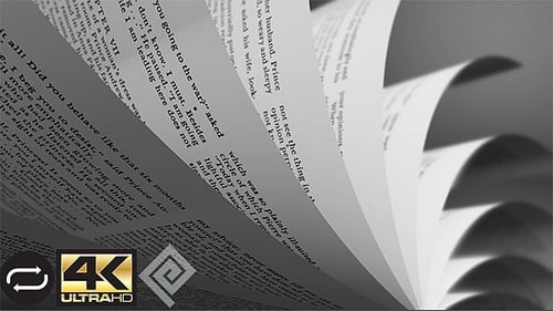 Dynamic Flipping Book Pages Transition Loop Animation