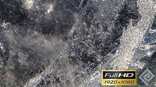 Close Up of Textured Block of Ice