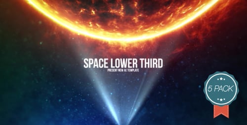 Futuristic Space Lower Third Title Animation