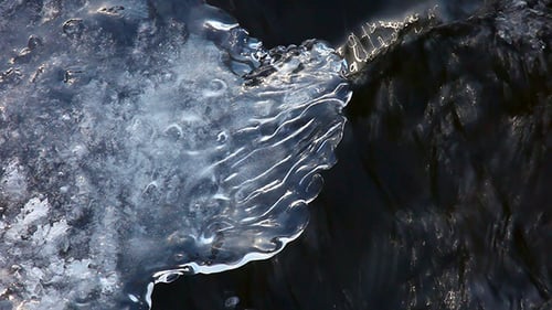 Ice Formation in Fast Moving Water