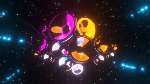 Bunter psychedelischer und abstrakter Hintergrund