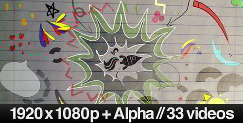 33 Videos of School Paper & Pencil Drawings Alive