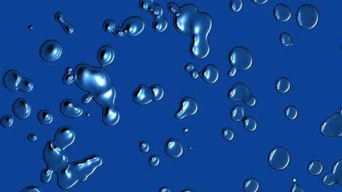Dynamic Blue Liquid Morphing Abstract Background