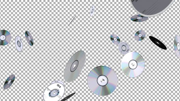 Falling Discs, Backgrounds Motion Graphics ft. disc & club - Envato