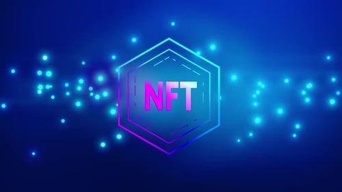 Futuristic NFT Hexagon Logo Reveal Animation