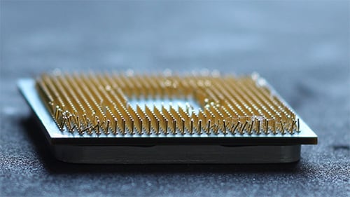 Gebogene CPU