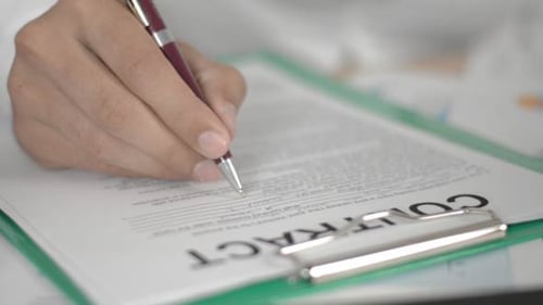 Contrat de préparation d'affaires