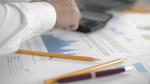 Businessman Working in Office