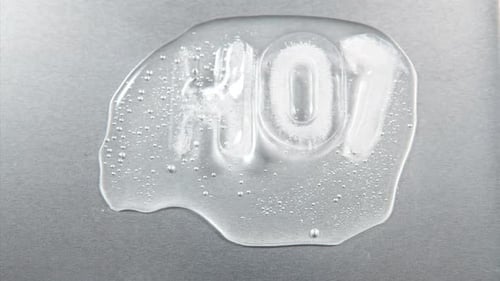 Ice Letters Melting in a Time Lapse