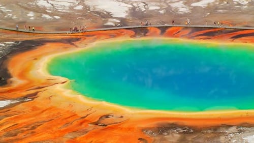 Grand Prismatic Spring in Yellowstone National Park
