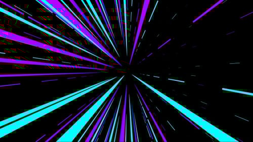 Futuristic Neon Speed Lines Tunnel Background