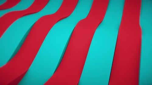 Abstract Wavy Stripes Fluid Motion Background Loop