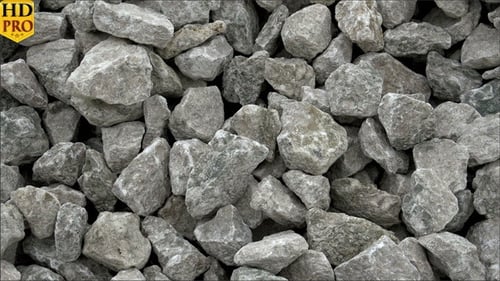 Pile of Gray Rocks Close Up