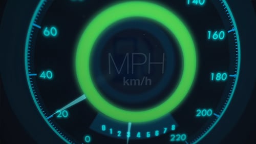 Neon Speedometer