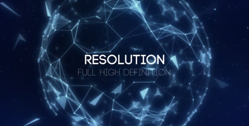 Futuristic Digital Network Connection Titles