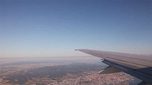Vista aérea da cidade de Livorno, Itália