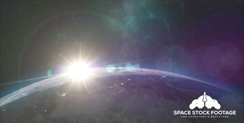 Wunderschöner Sonnenaufgang der Erde
