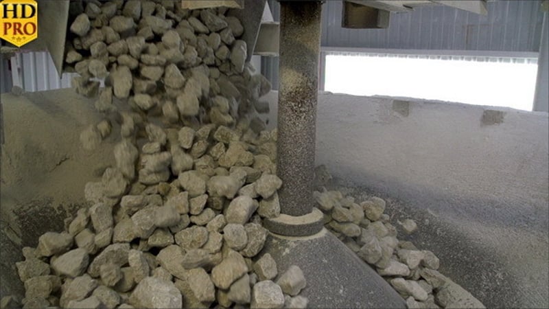Rocks Slowly Moving from the Splinter s Belt, Industrial Stock Footage ...