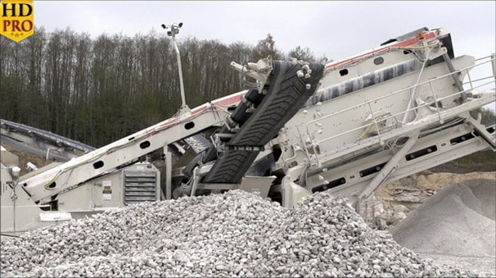 Rocks Slowly Moving from the Splinter s Belt, Industrial Stock Footage ...