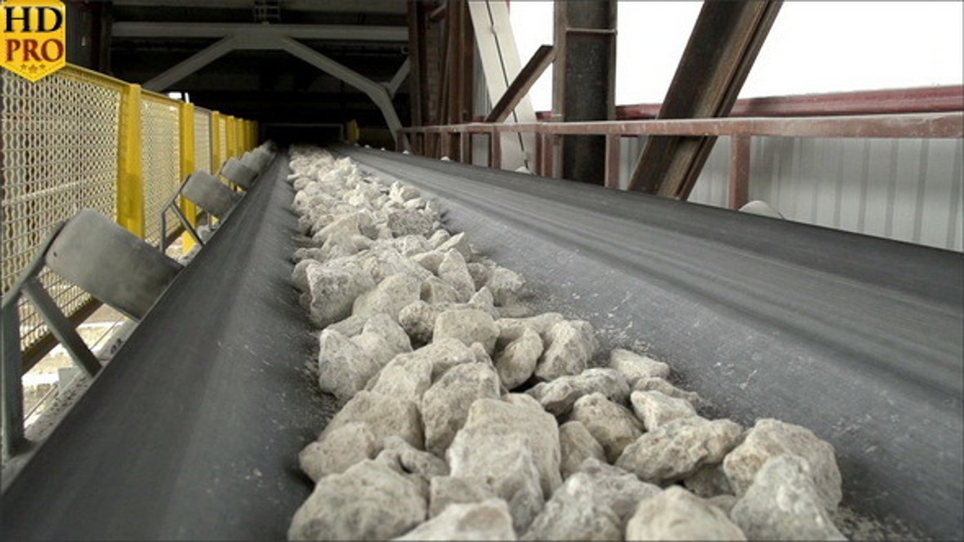 Rocks Slowly Moving from the Splinter s Belt, Industrial Stock Footage ...