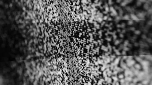 Black and White Static on a Television Screen