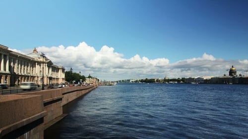 Rivière Neva en été, Saint-Pétersbourg