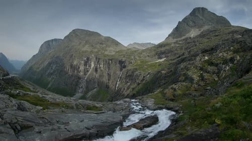 Trollstigen Pass, See, Wasser, Norwegen, Natur, Zeitraffer