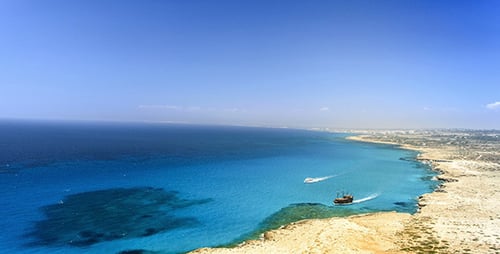 Aerial View of Resort Beach