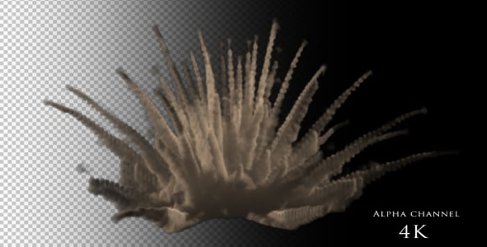 Realistic Smoke Burst Transition with Alpha Channel, Backgrounds Motion ...