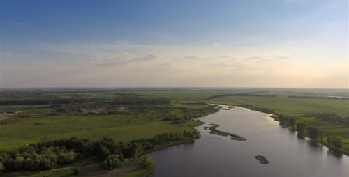 Flying Over the River