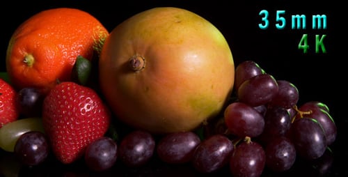 Fresh Fruits Assortment on a Black Surface