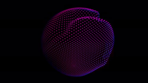 Distortion Waves on Abstract Sphere of Particles Loop