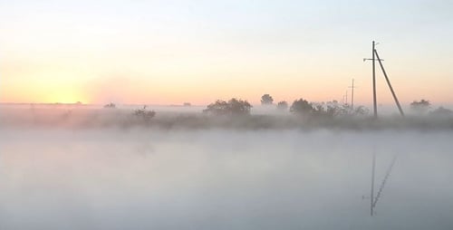 Die Säulen im Hintergrund von Morning Haze