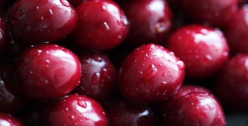 Cerezas maduras giratorias 3